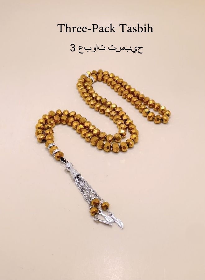 جنرال 3 عبوات/99 خرزة كريستال مقلدة/تسبيح/8 ملم  - Image 1