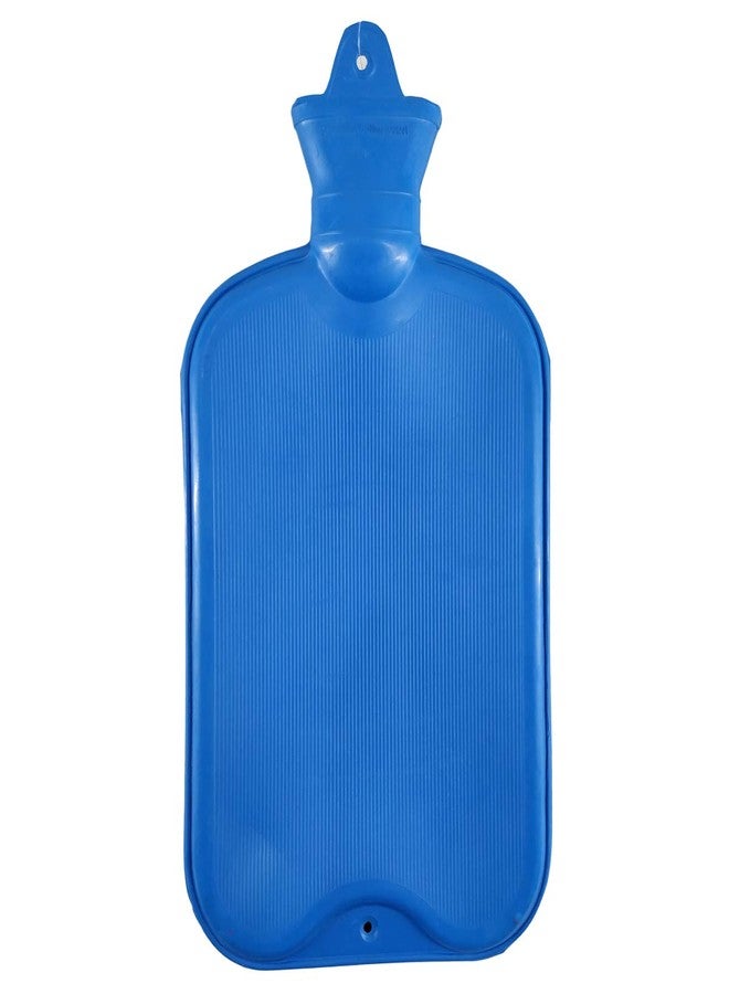 Coronation 1.5 Litres Leakproof Rubber Hot Water Bottle for Pain Relief One Side Ribbed (Backpain, Neckpain, Stomachpain) (Blue) - Image 5