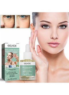 EELHOE Advanced Collagen Boost Anti Aging Serum, Skincare Glow And Protect Serum, Collagen Boost Anti Aging Serum, Collagen Peptide Serum For Face Wrinkles  - Image 2