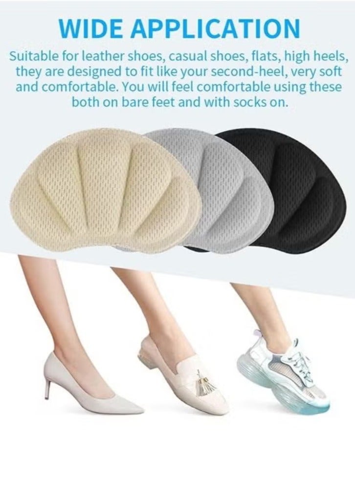 Heel Grips Liner Cushions Insole 6 Pieces Shoes Insert Pads for Loose Too Big Shoes Prevent Rubbing Blisters Slip Filler Improve Shoe Fit and Comfort for Men Women - Image 1