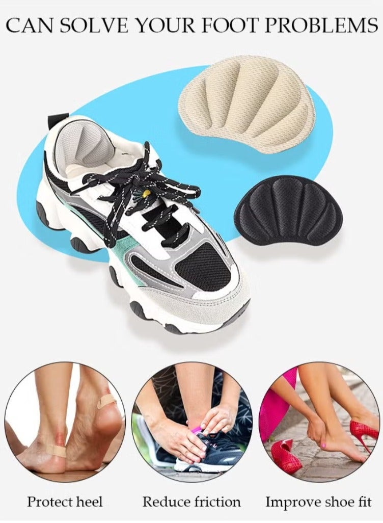 Heel Grips Liner Cushions Insole 6 Pieces Shoes Insert Pads for Loose Too Big Shoes Prevent Rubbing Blisters Slip Filler Improve Shoe Fit and Comfort for Men Women - Image 3