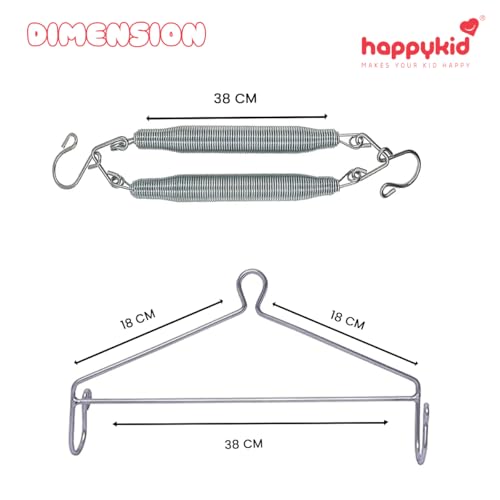 Happykid Cradle Metal Hanger and Spring for Baby, Thottil, Jhoola, Palna, Jula, Swings | Capacity Upto 20Kg - Image 4