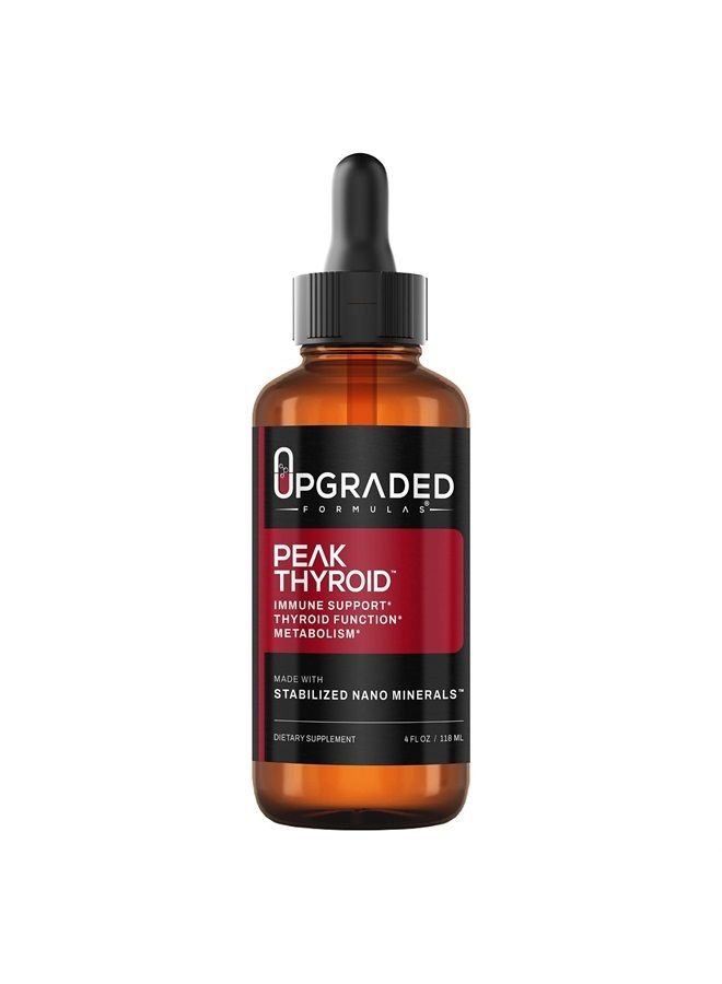Upgraded Formulas Peak Thyroid Supplement - Energy Support to Reach Work and Fitness Goals, 4 fl oz - Image 1