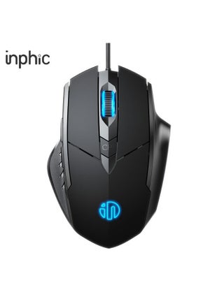 Wired Silent Office And Game Mouse 4-Speed DPI CPI  Adjustment,Ergonomic Optical Portable Mouse For Laptops Android Windows Mac OS, Black - pzsku/Z283D16E205770F231860Z/45/1746228390/59e55667-57e3-4501-af9b-207ce0c9dd93