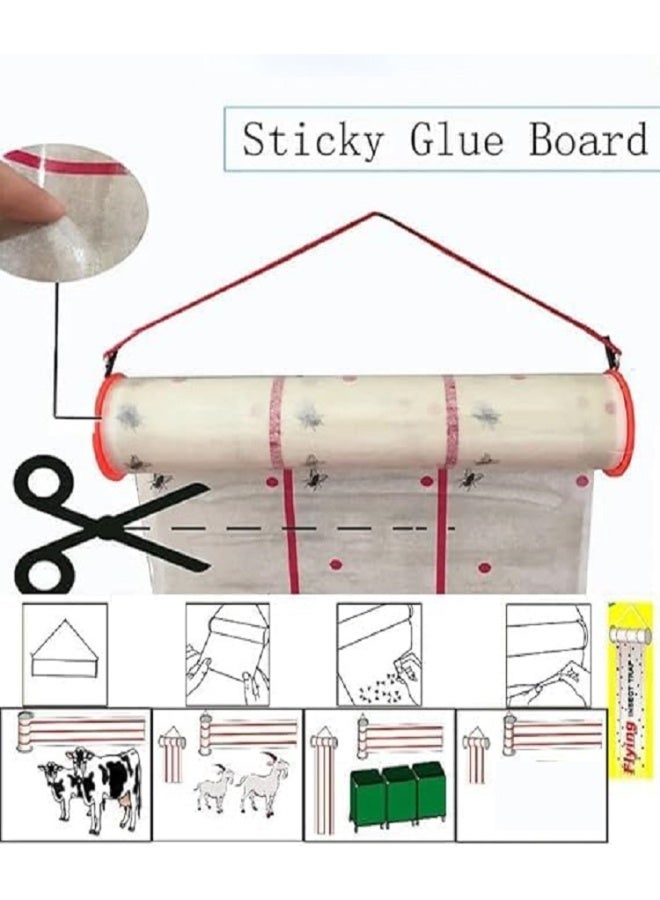 3 Piece Flying Insect Glue Snare Fly Glue Trap Long Papers - Image 4