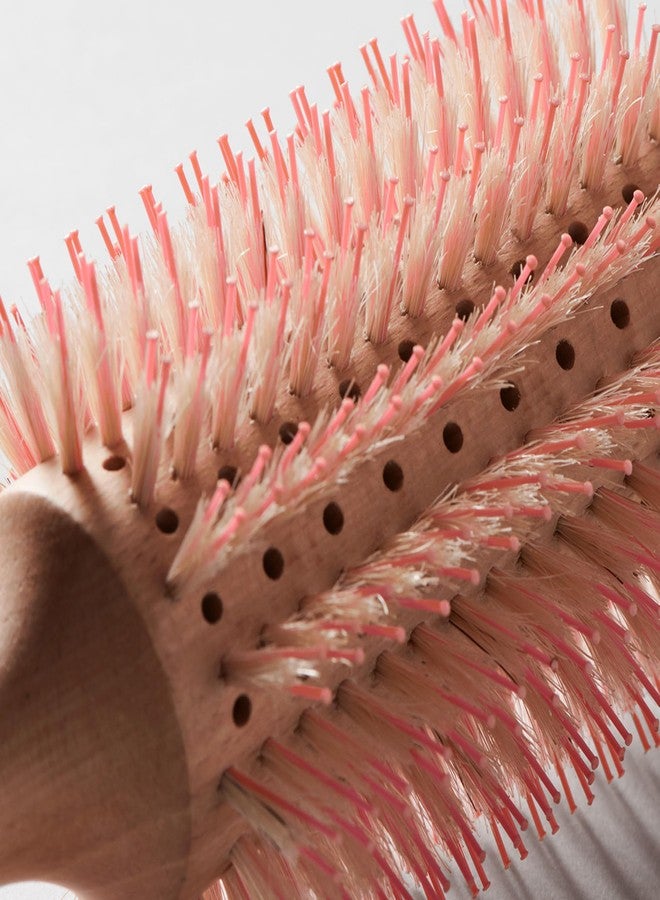 Fromm Mission Sleek Vented Round Boar Brush for Smooth, Lustrous Blowouts Even on Frizz-Prone Hair | Roller Hairbrush with Natural Boar for Anti-static Styling, Smoothing, Straightening and Shine - Image 5