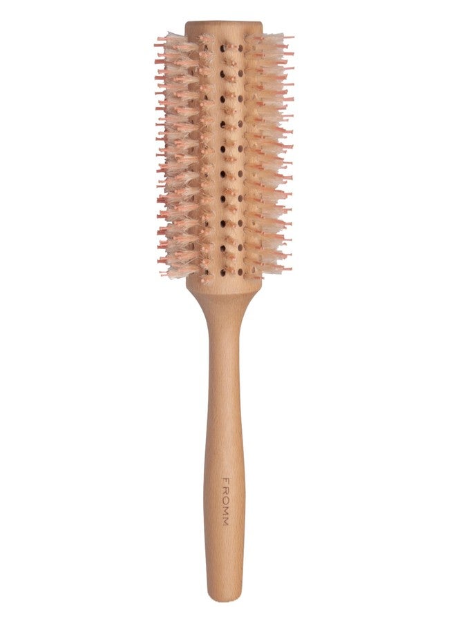 Fromm Mission Sleek Vented Round Boar Brush for Smooth, Lustrous Blowouts Even on Frizz-Prone Hair | Roller Hairbrush with Natural Boar for Anti-static Styling, Smoothing, Straightening and Shine - Image 1