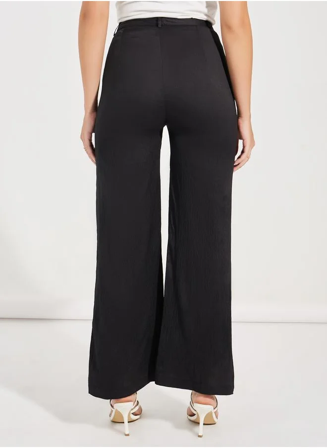 Styli High Rise Straight Fit Basic Pants