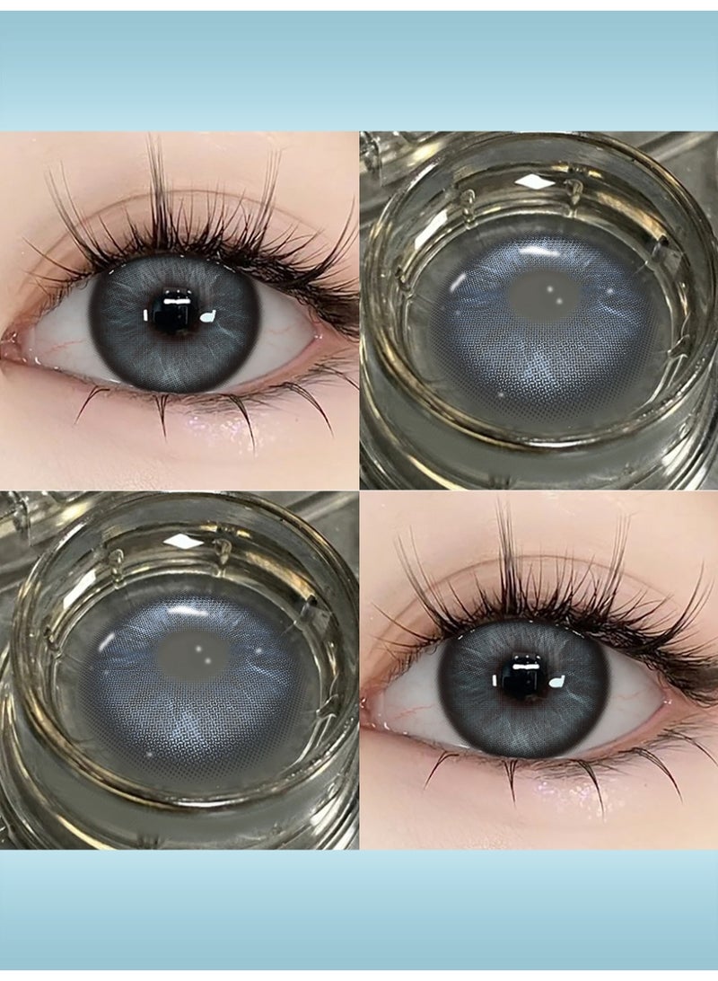 UYAAI Natural Grey Lenses Yearly Colored Contact Lenses, Unisex Cosmetic Contact Lenses, Hot Sale Fashion Lenses, 42% Water - Image 1