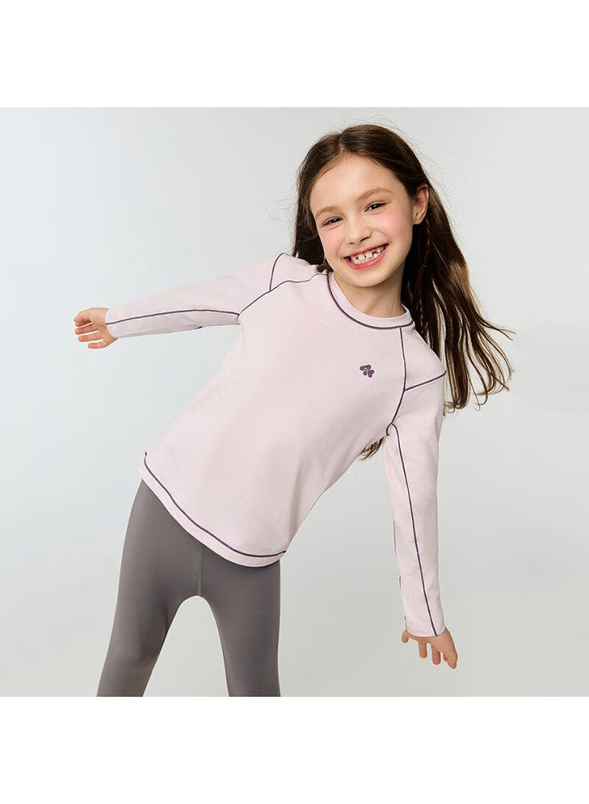Aimer Kids Softshell Outerwear Lightweight Warm Sports T-shirt Light Warmth Light Pink 170 - Image 1