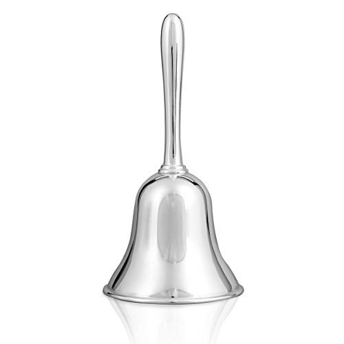 RD GARDEN Exquisite silver plate Dinner Bell table decoration silver metal bell for The Porter Kitchen Restaurant Bar Classic Concierge Hotel - Image 1