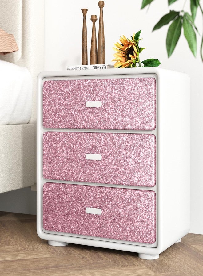 WESTICK Dreamy Pink Glitter Wallpaper for Girls Bedroom Thick Pink Peel and Stick Wallpaper Self Adhesive Removable Glitter Contact Paper for Walls Bathroom Dresser Showcase Tables DIY 12" x 80" - Image 3