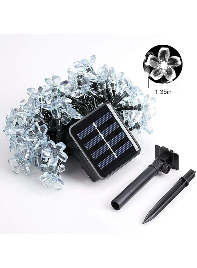 erorex Cherry Blossom Solar String Lights 7M 50 Led Waterproof Outdoor Decoration Lighting For Indoor Outdoor Patio Lawn Garden And Holiday Festivals Multi Color - Image 4