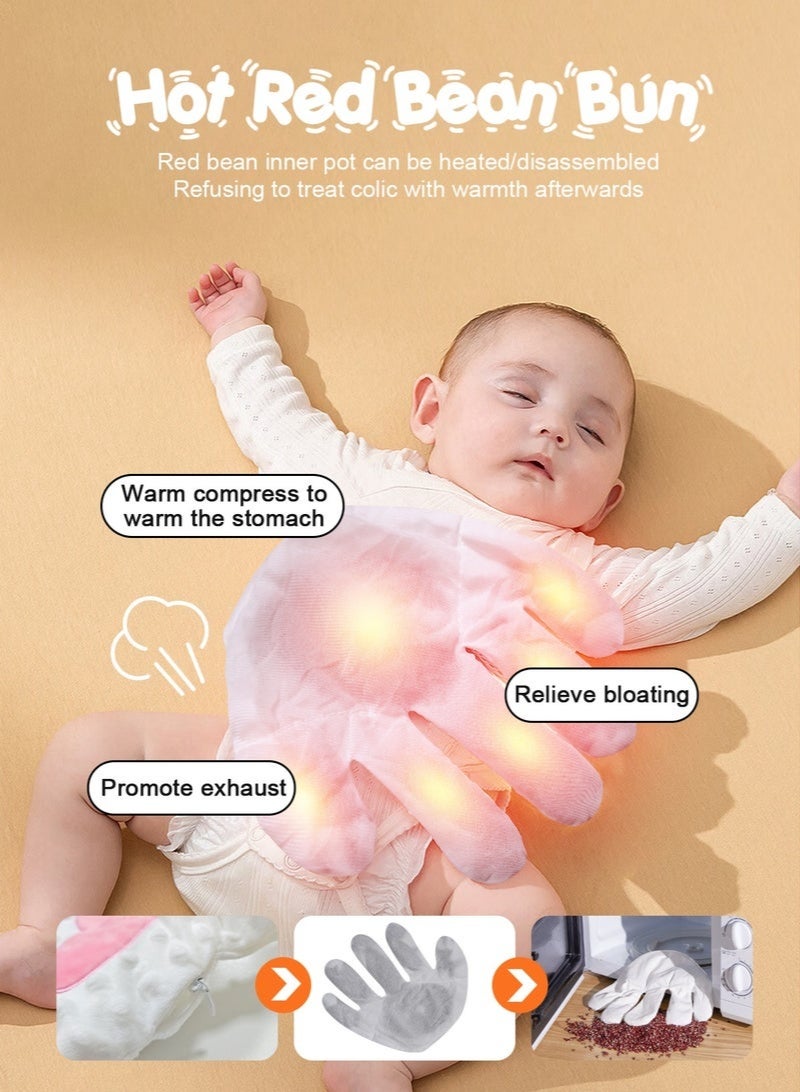 أسيف دمية تهدئة نوم الطفل مع راحة يد مهدئة أوتوماتيكية، وسادة تحفيز لحديثي الولادة، مهدئ نوم الطفل، وسادة رعاية النوم للطفل مع جهاز تحكم عن بعد، وسادة تصريف للرضيع لمنع الارتعاش، بتصميم على شكل زرافة لطيف. - Image 5