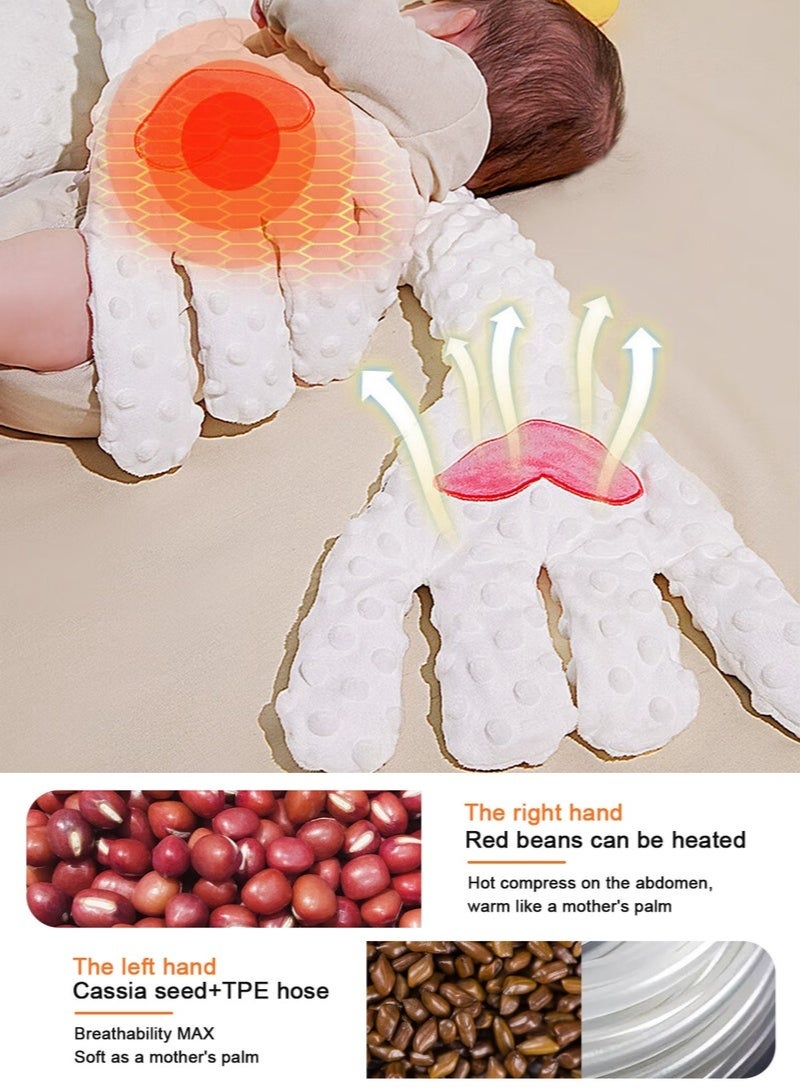 أسيف دمية تهدئة نوم الطفل مع راحة يد مهدئة أوتوماتيكية، وسادة تحفيز لحديثي الولادة، مهدئ نوم الطفل، وسادة رعاية النوم للطفل مع جهاز تحكم عن بعد، وسادة تصريف للرضيع لمنع الارتعاش، بتصميم على شكل زرافة لطيف. - Image 4