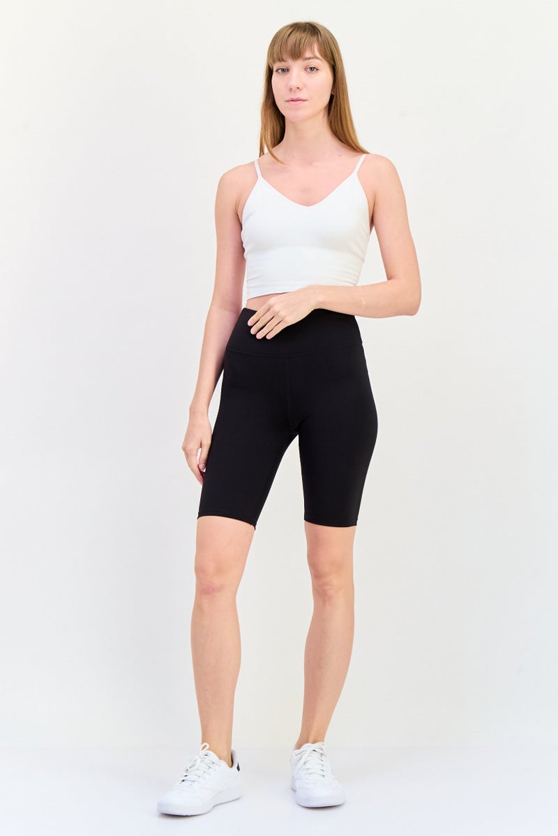 H&M Women Plain Training Short, Black  - Image 2