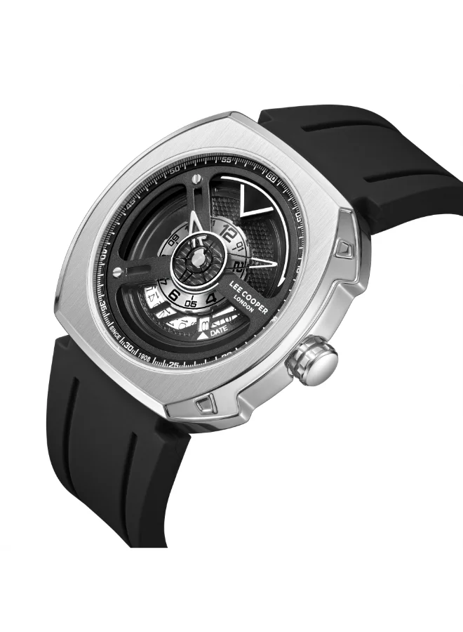Lee Cooper Men's Silicone Analog Watch LC08245.361 - 45x44 mm