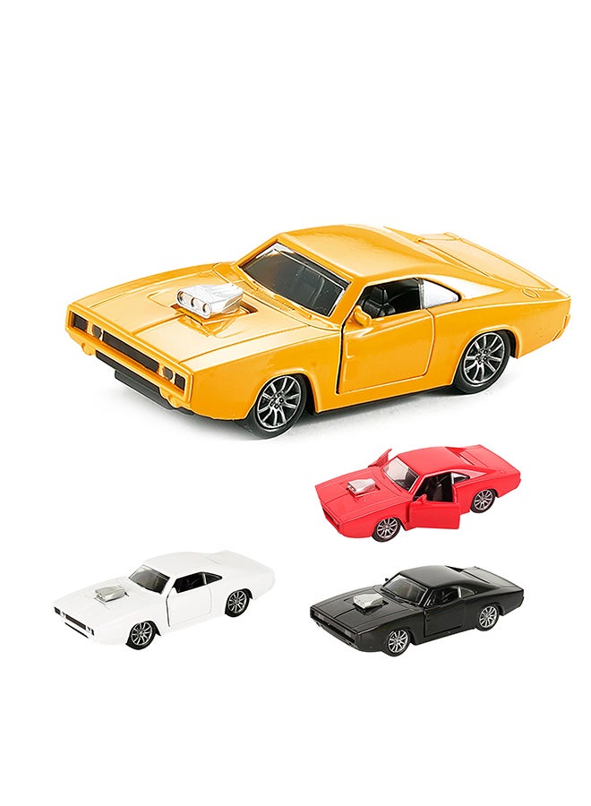 Galaxy Toys Galaxy 1:32 DODGE CORONET Pull Back Die-Cast Car, Light and Sound, 2 Door Opening, Assorted Color, 10-15 cm, Friction Powered, Battery Included  - Image 1