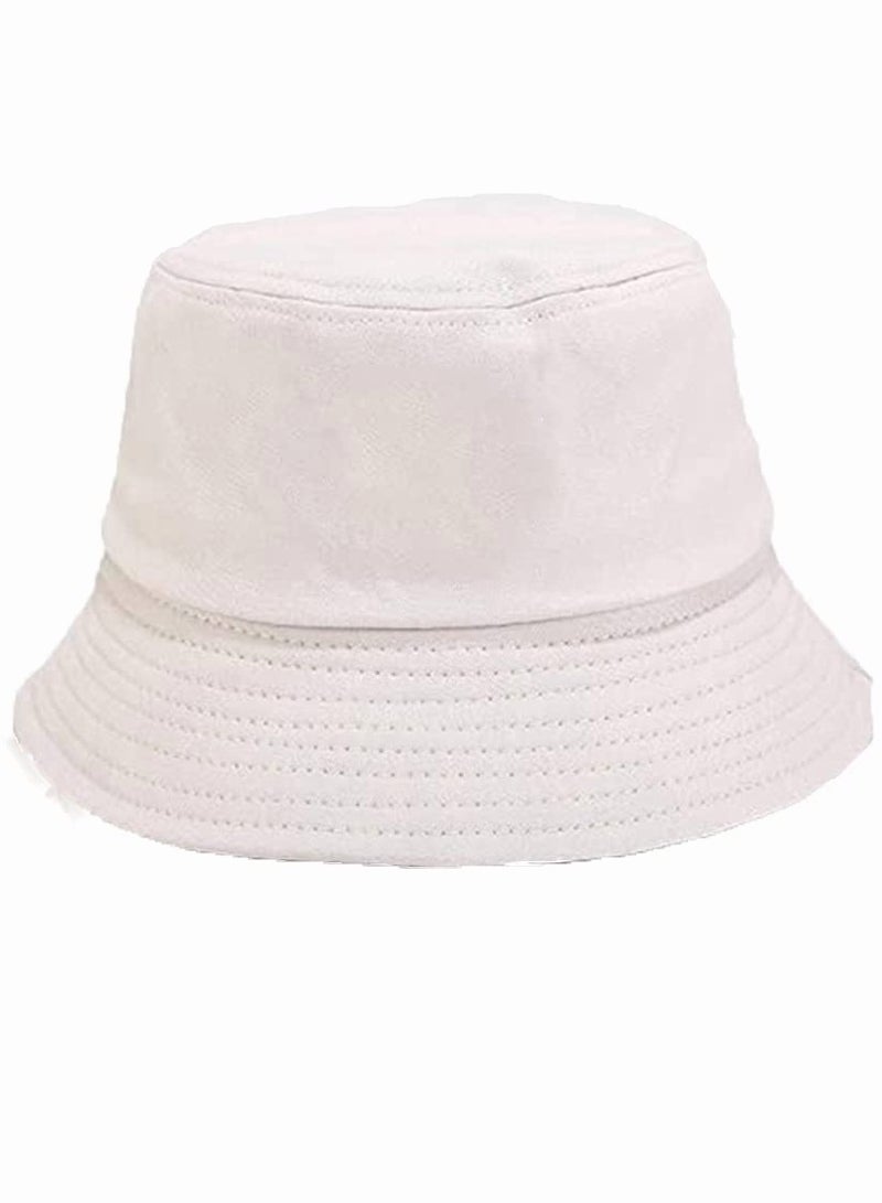 قبعة شمسية قبعة دلو صيفية للسفر قبعة شاطئ ابتسامة واقي شمس للمراهقين النسخة الكورية من اللوحة الخفيفة لون صلب موضة قبعة صياد للرجال والنساء شخصية ترفيه خارجي - Image 3