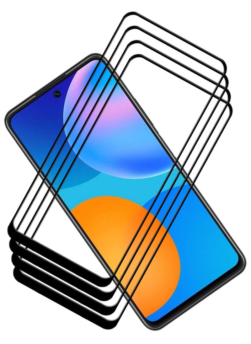 ACLIX 4 Pieces Antistatic ESD Dustproof Premium Quality High Definition Tempered Glass Screen Protector Designed For Huawei Y7a - Image 1