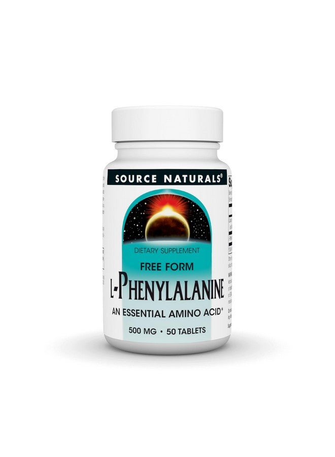 Source Naturals سورس ناتشورالز L-فينيل ألانين شكل حر حمض أميني أساسي - 50 قرص - Image 1