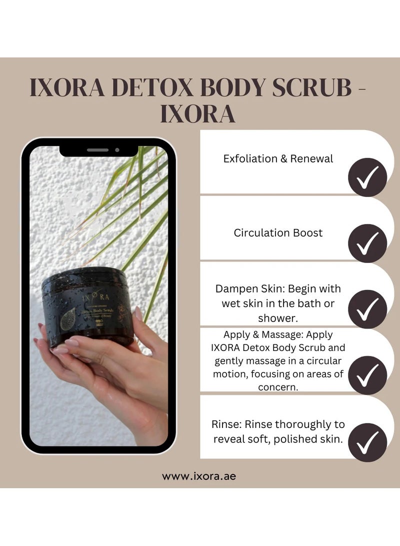 IXORA Detox Body Scrub by IXORA - Revives Skin, Removes Dead Skin Cells, and Improves Skin Texture - Image 3