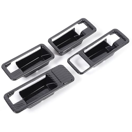 Hudiriy Car Door Inner Handle Panel Frame Cover Stickers Decals Compatible with Compatible with Ineos Grenadier 20202025 Interior Door Bowl Frame Trim Protection Accessories Carbon Fiber Pattern - Image 1