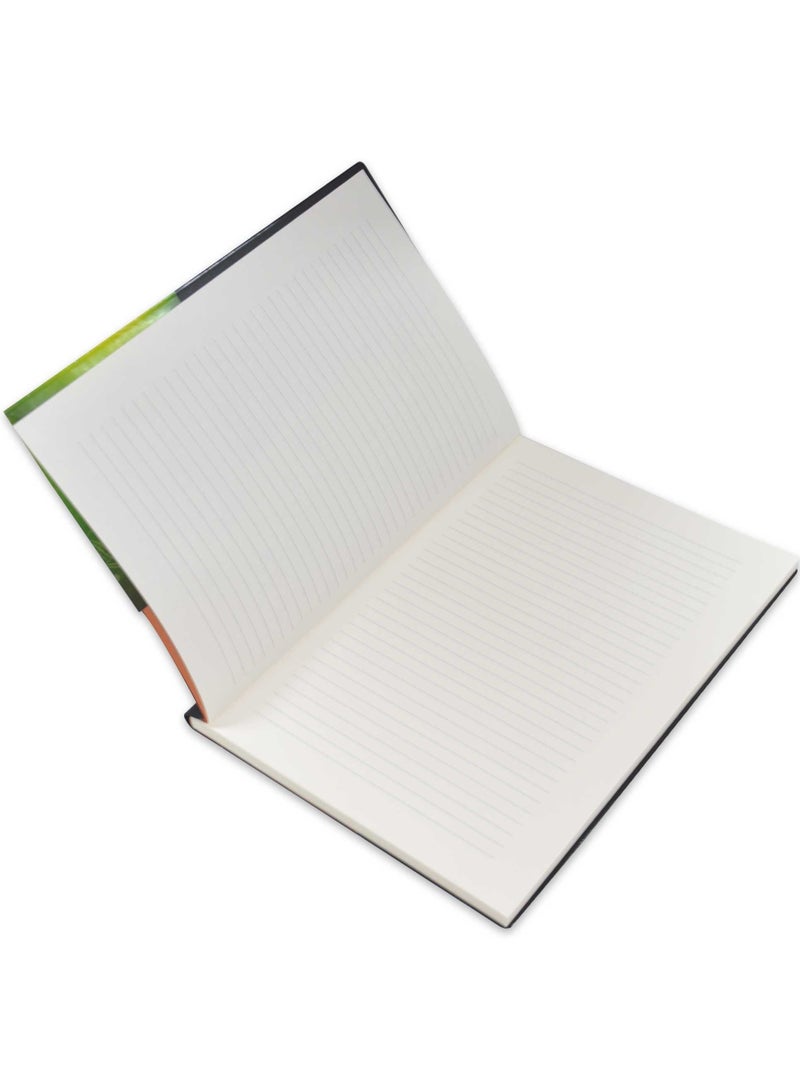 FIS  Pvc Soft Cover Note Book A4 Single Line With Border 80 Sheets-Black -FSNBPVSLA480BK - Image 3