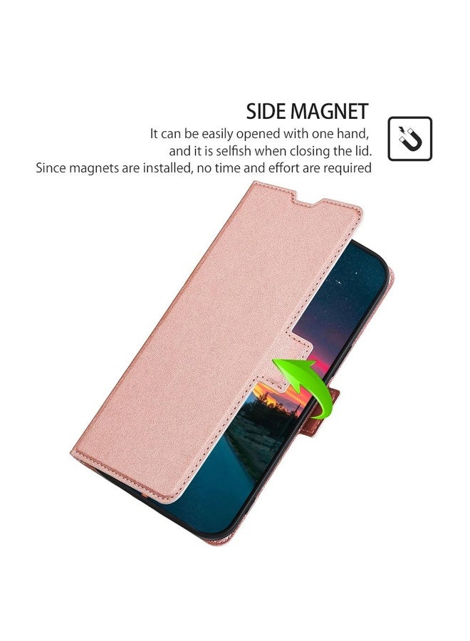 HuHa Case Cover For Honor Play 4T Ultra-thin Voltage Side Buckle PU + TPU Leather Phone Case(Rose Gold) - Image 5