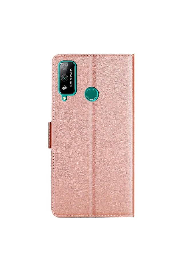 HuHa Case Cover For Honor Play 4T Ultra-thin Voltage Side Buckle PU + TPU Leather Phone Case(Rose Gold) - Image 3