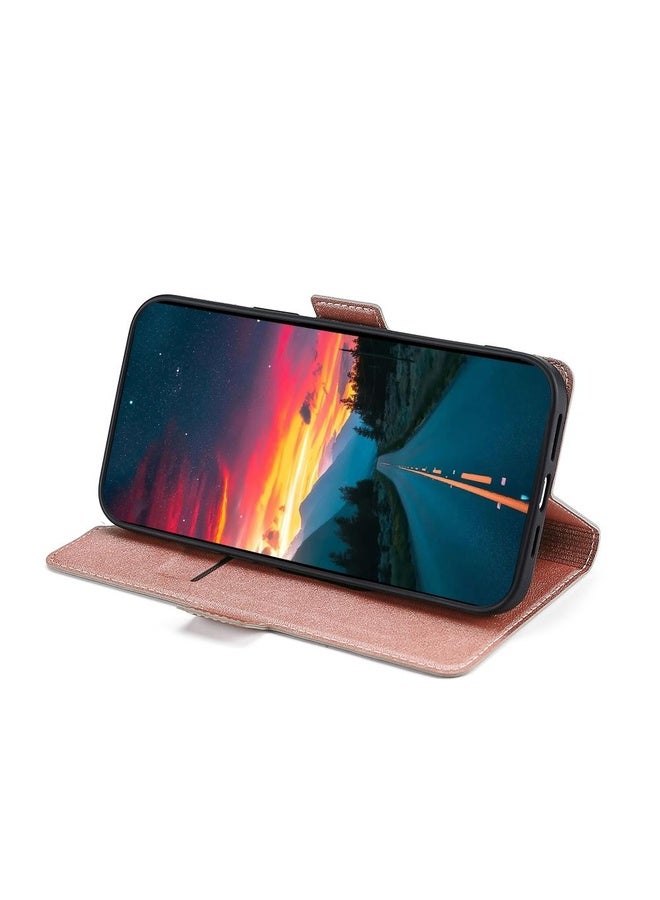 HuHa Case Cover For Honor Play 4T Ultra-thin Voltage Side Buckle PU + TPU Leather Phone Case(Rose Gold) - Image 4