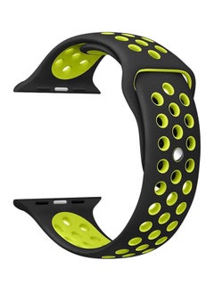 Siicone Strap For Apple Watch Nike + 42 mm Black/Yellow
