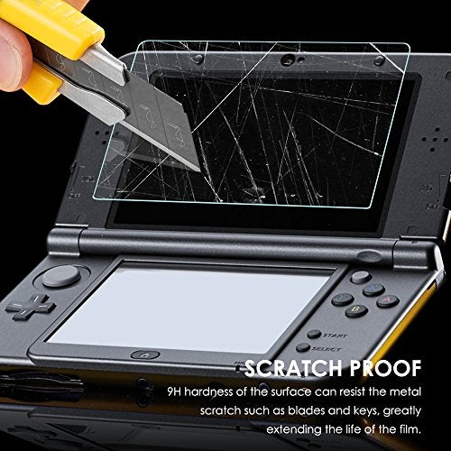 AFUNTA Screen Protector Compatible New 3DS XL, AFUNTA 4 Pcs Tempered Glass for Top Screen and HD Clear Crystal PET Film Compatible Bottom Screen, 3DSXL Film Accessory - Image 5