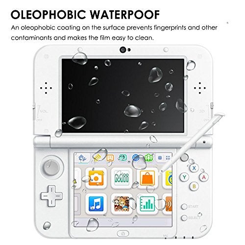 AFUNTA Screen Protector Compatible New 3DS XL, AFUNTA 4 Pcs Tempered Glass for Top Screen and HD Clear Crystal PET Film Compatible Bottom Screen, 3DSXL Film Accessory - Image 4