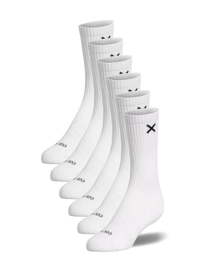 Odd Sox جوارب أود سوكس باسيكس النسائية - جوارب بيضاء - عبوة من 6 قطع | جوارب ناعمة وداعمة، أساسية للاستخدام اليومي مع راحة فائقة - Image 1