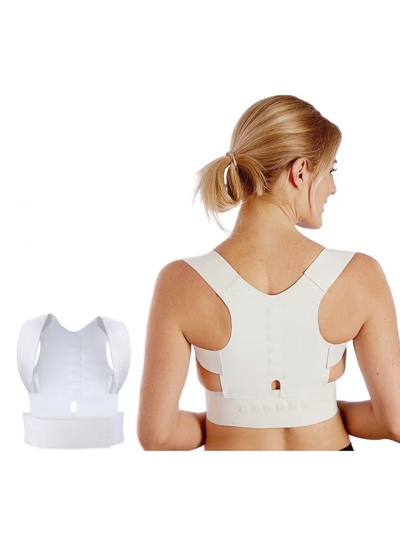 Generic Back Brace, Posture Corrector for Women and Men, Adjustable Back Support Belt, Upper Back Brace Posture Trainer for Body Correction, Relieves Pain, Straightens the Back (M)  - Image 1