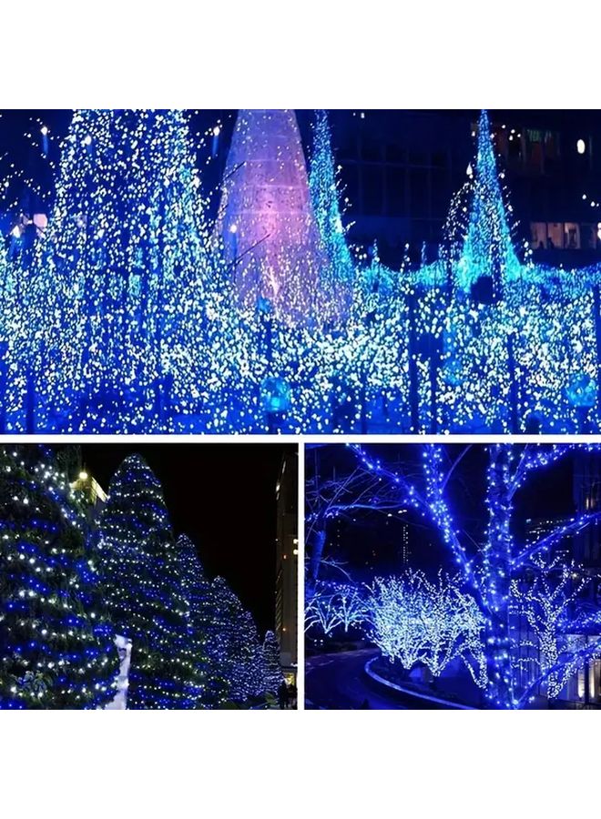 أضواء عيد الميلاد بالطاقة الشمسية 7 أمتار 50 مصباح LED باللونين الأحمر والأبيض مقاومة للماء 8 أوضاع - Image 4