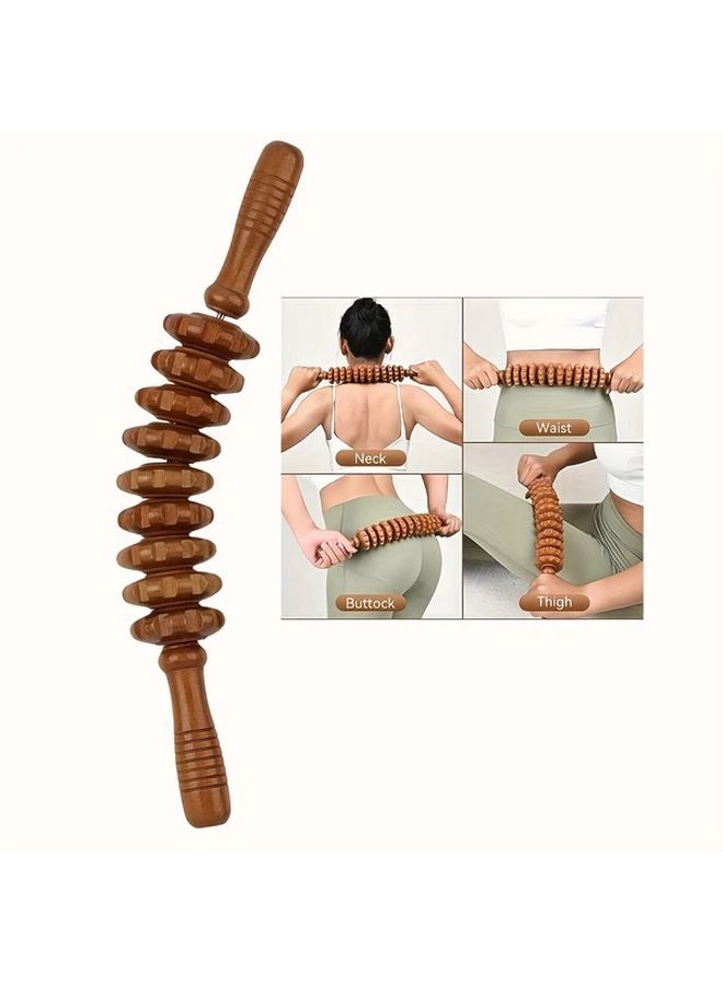 1 قطعة لوحة غوا شا بـ 9 عجلات لتدليك مسارات الطاقة في الجسم بالكامل عن طريق التدحرج والضغط - Image 2