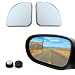 Flygun 2 PCS Car Blind Spot Mirror 19In x 19In HD Convex Frameless Glass PC Vehicle Rearview Mirrors Accessories with Adhesive Universal Fanshaped Automotive Reflective Assist Mirror Silver - Image 2
