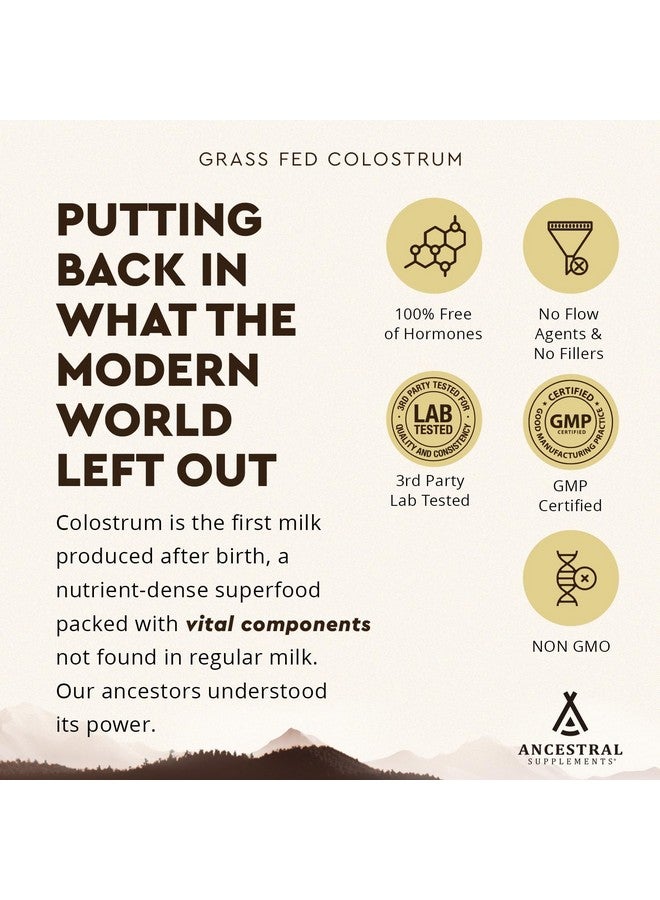 انسيسترال سابليمينتس مكمل غذائي من لبن البقر المُغذّى على العشب من Ancestral Supplements، 3000 ملغ، يُقدّم دعمًا للمناعة ويُعزّز صحة الأمعاء والأداء الرياضي ومستويات الحديد الصحية والنمو والإصلاح، غير مُعدّل وراثيًا، 180 كبسولة - Image 5