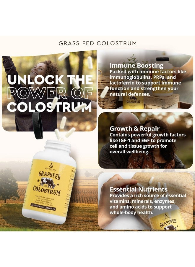 انسيسترال سابليمينتس مكمل غذائي من لبن البقر المُغذّى على العشب من Ancestral Supplements، 3000 ملغ، يُقدّم دعمًا للمناعة ويُعزّز صحة الأمعاء والأداء الرياضي ومستويات الحديد الصحية والنمو والإصلاح، غير مُعدّل وراثيًا، 180 كبسولة - Image 4