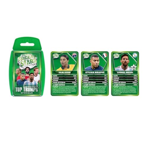 Top Trumps Card Game World Soccer Stars - Family Games for Kids and Adults - Learning Games - Kids Card Games for 2 Players and More - Kid War Games - Card Wars - for 6 Plus Kids - Image 4