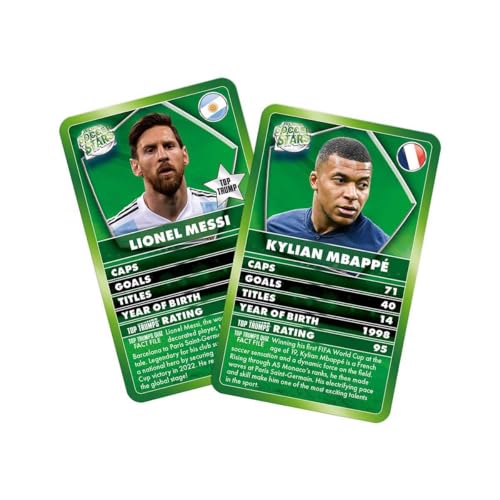 Top Trumps Card Game World Soccer Stars - Family Games for Kids and Adults - Learning Games - Kids Card Games for 2 Players and More - Kid War Games - Card Wars - for 6 Plus Kids - Image 2