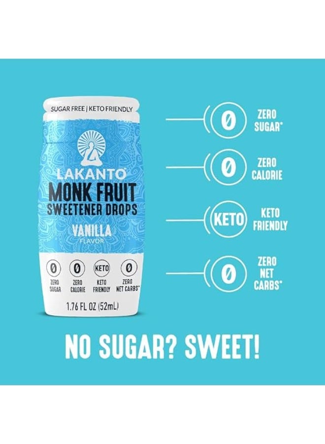 Lakanto, Monkfruit Sweetener Drops, Vanilla, 1.76 fl oz (52 ml) - Image 4
