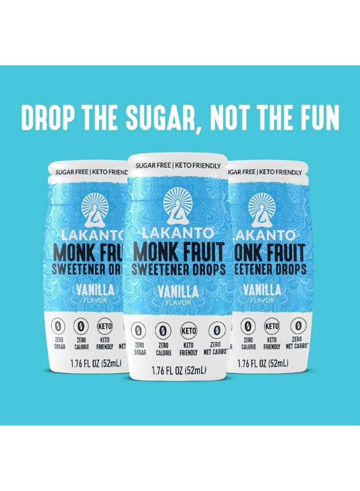 Lakanto, Monkfruit Sweetener Drops, Vanilla, 1.76 fl oz (52 ml) - Image 2