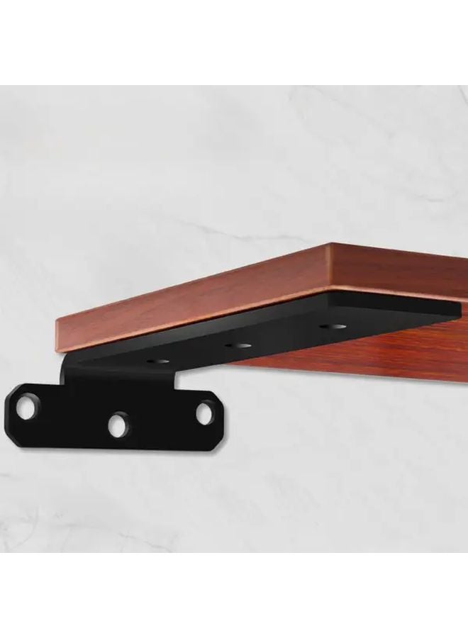 Black Heavy Duty Metal Suspension Bracket Wall Shelf Support Bearing Capacity - Image 3