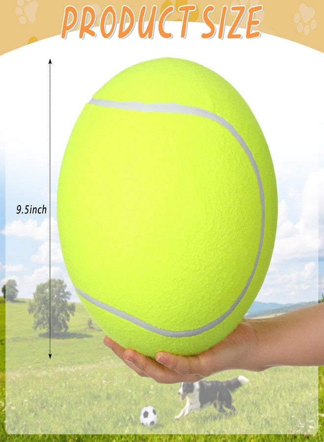 Vinsot 3 Pack 9.5" Large Dog Toy Balls Set Interactive Pet Toys Dog Toy Sports Balls Chew Oversize Felt Training Fetch Ball for Small Medium Large Dogs Outdoor Play - Image 2