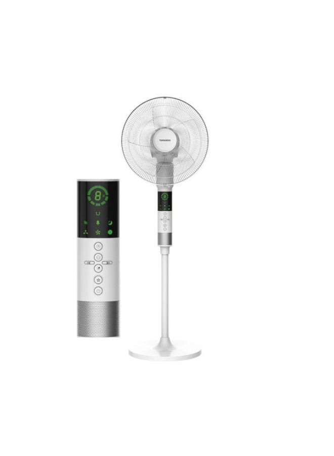 تورنيدو مروحة استاند تورنيدو 16 بوصة 5 ريشة ريموت أبيض EFS-360/903GW - Image 2