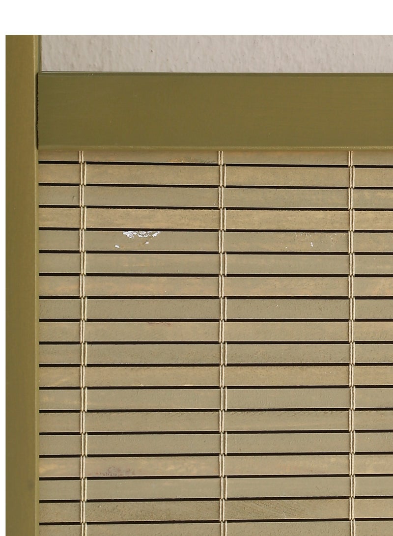Stylish Design Bamboo Room Divider – Tall Folding Privacy Screen for Effective Room Separation, Portable Freestanding Wall Divider with Elegant Woven Bamboo Mesh, Perfect for Home and Office Use. (Olive Green) Arfan