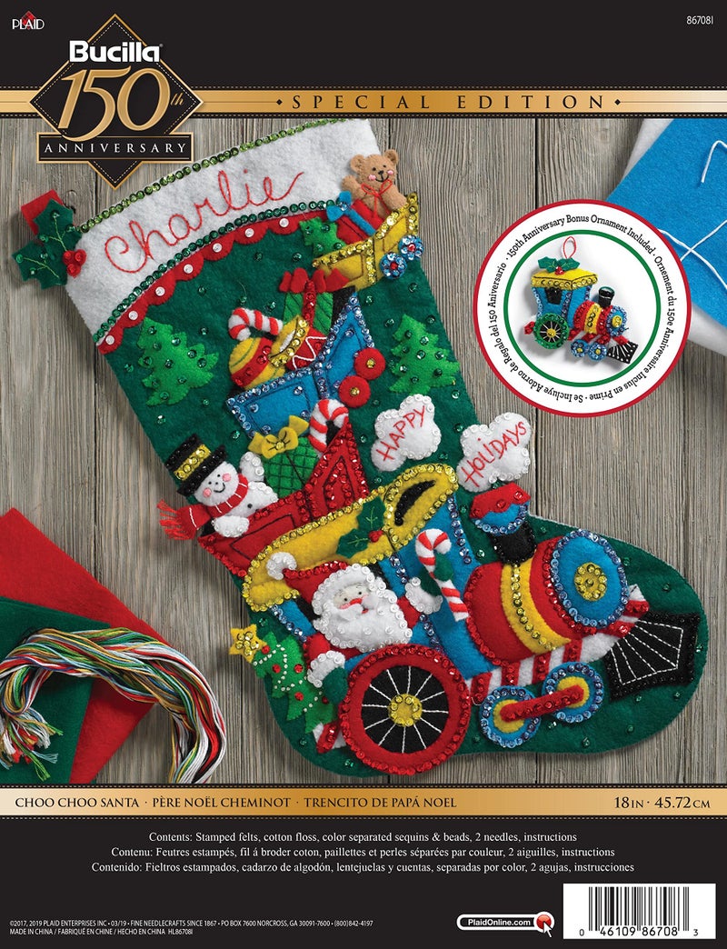 Bucilla Bucilla Choo Santa Stocking Kit 